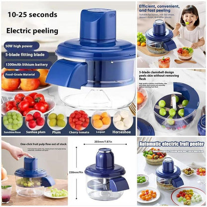 Peel in Seconds ! Smart Automatic Vagetabls Garlic & Fruit Peeling Machine
